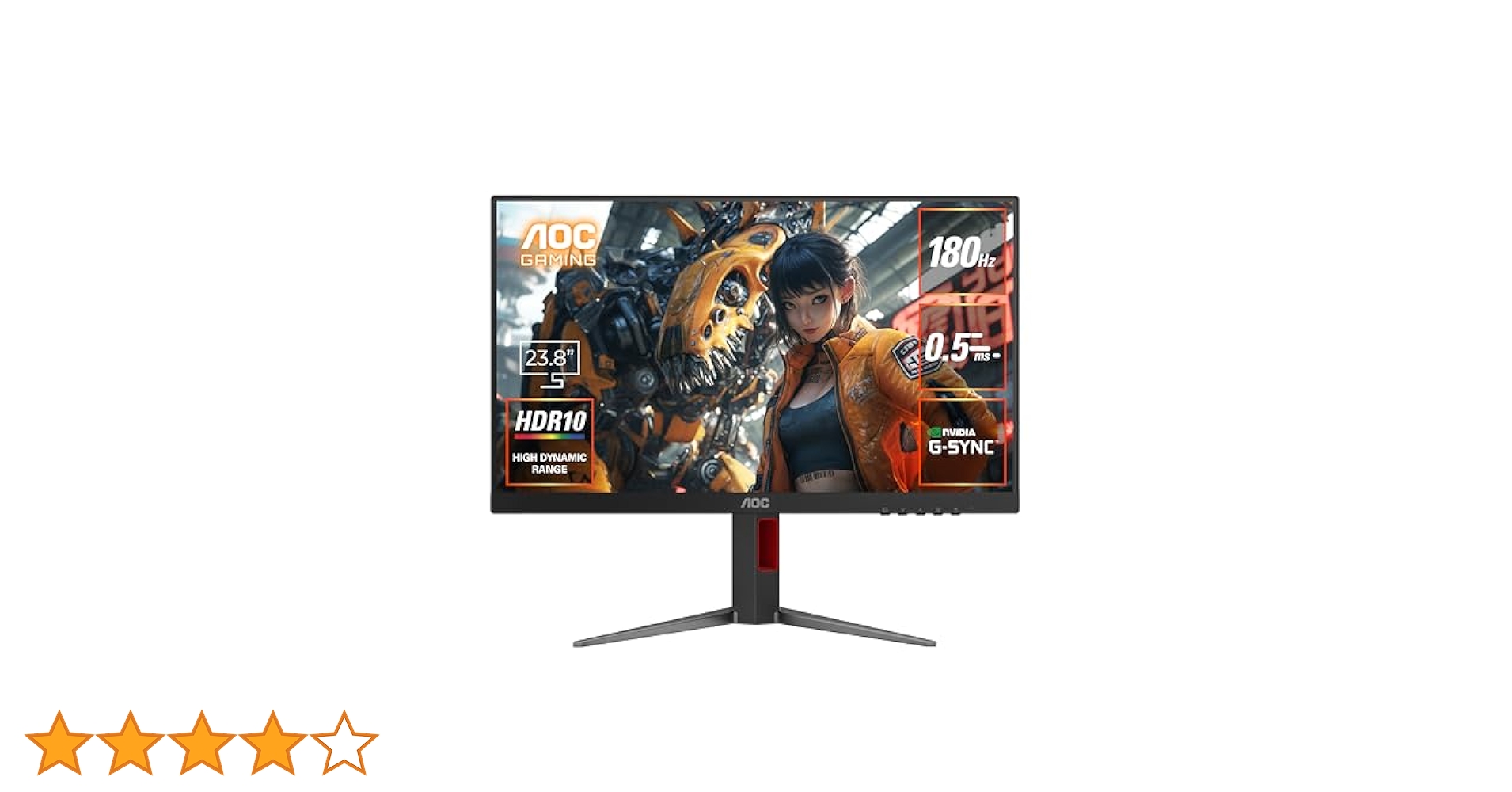 AOC 黒色ディスプレイ 180Hz Amazon.co.jp: AOC ゲーミングモニター 23.8インチ, 1920×1080